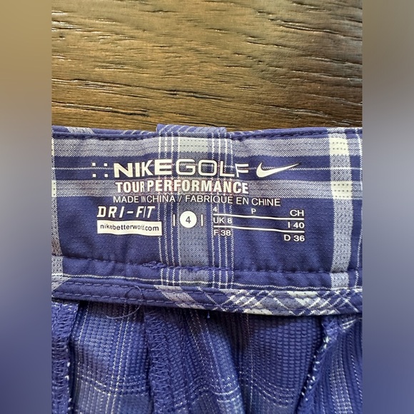Nike Golf Tour Performance Plaid Pants- size 4 - Picture 4 of 6